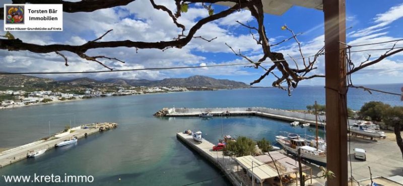 Kreta Makri Gialos Kreta, Makri Gialos Apartmenthaus in fantastischer Lage am Hafen Haus kaufen